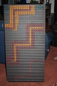 Panel in progress - photo has a little too much light on it